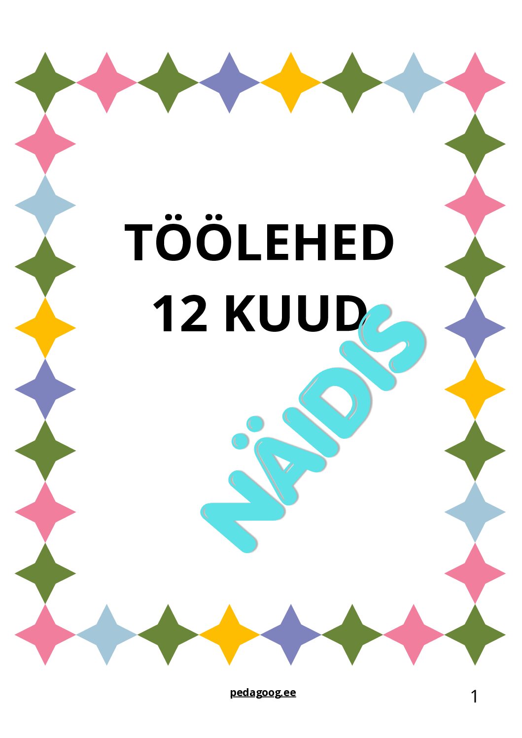 "12 kuud" töölehed (PDF) - Image 2